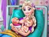 Juego de Para Chicas Elsa Mommy Twins Birth